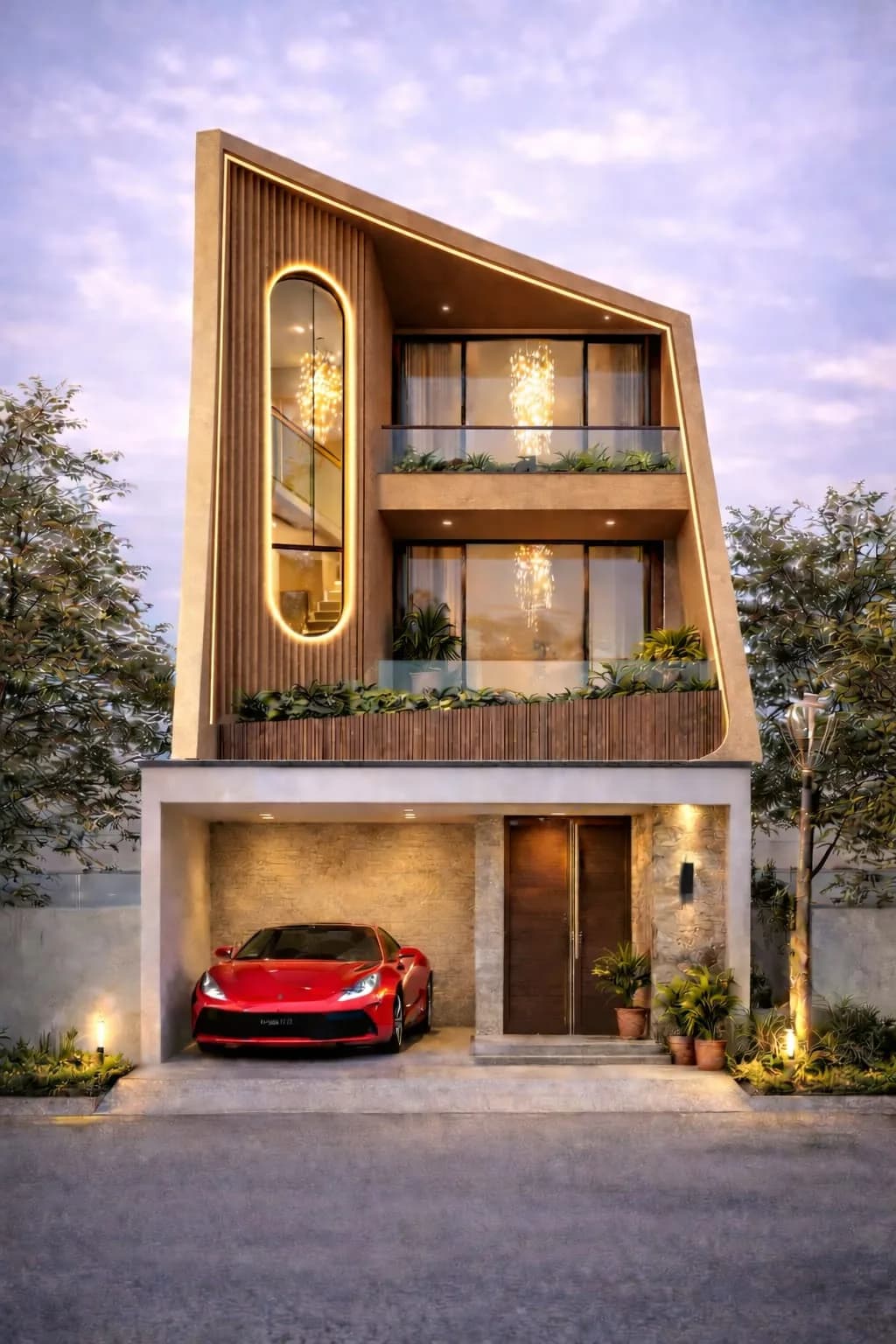 Villa 7 façade concept by Crown Home Spaces